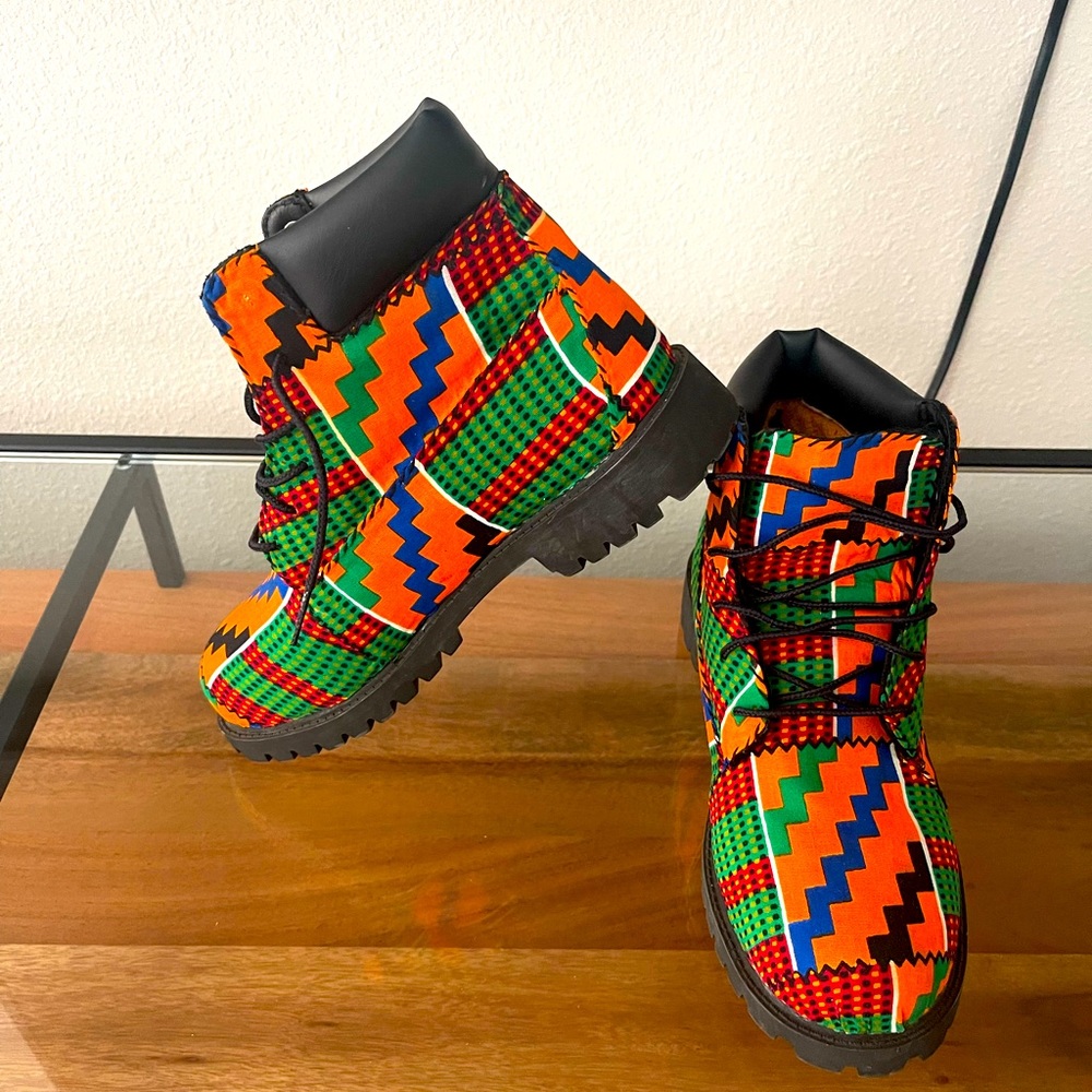 Kente Cloth Timberlands